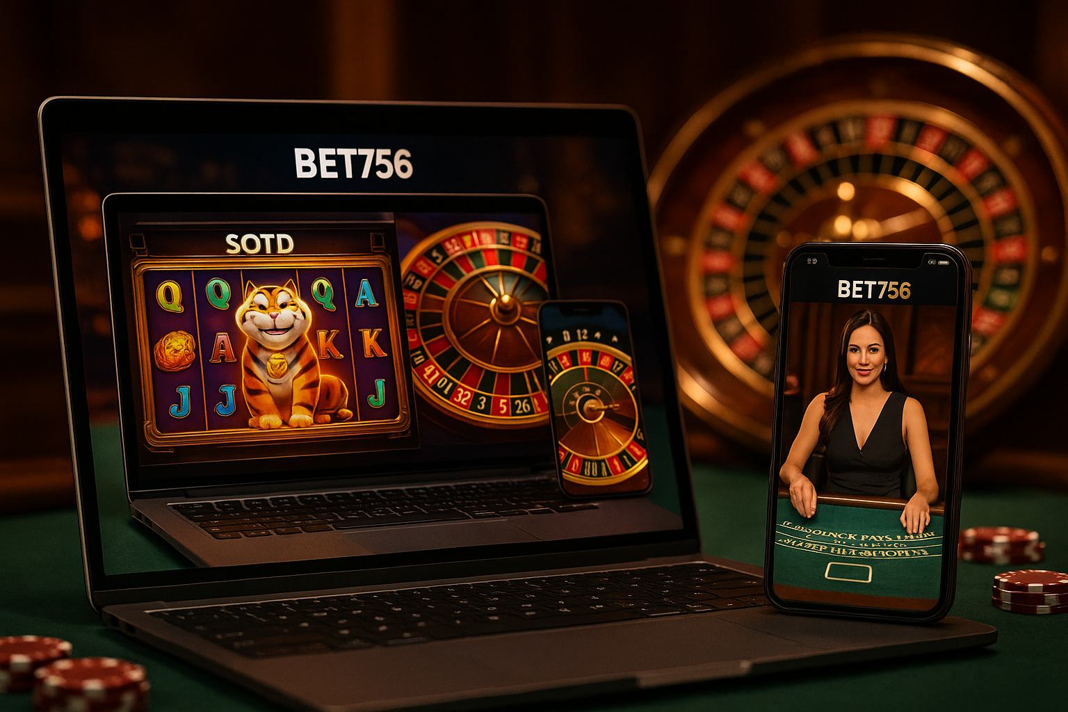 Jogos de cassino online BET756