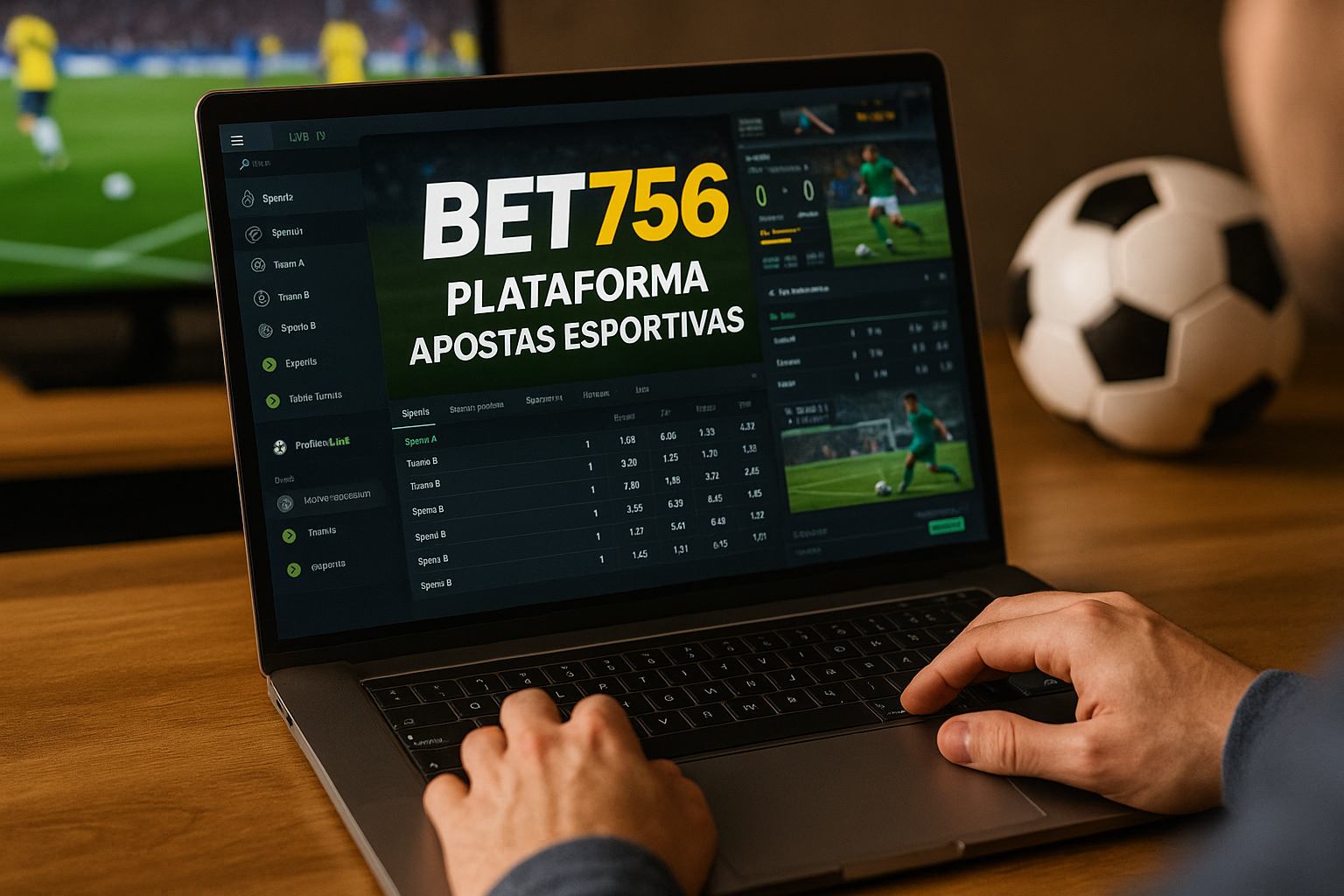 Apostas esportivas no cassino online BET756