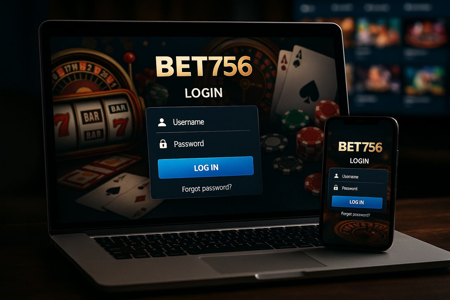 Login no Cassino BET756